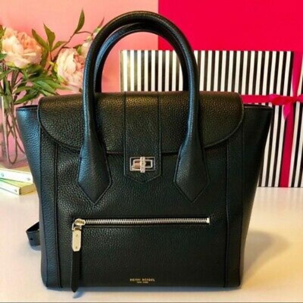 Henri Bendel BLACK Rivington Crossbody Tote FULL